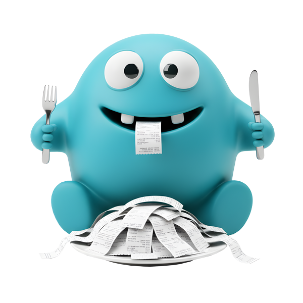 bonster frisst Belege